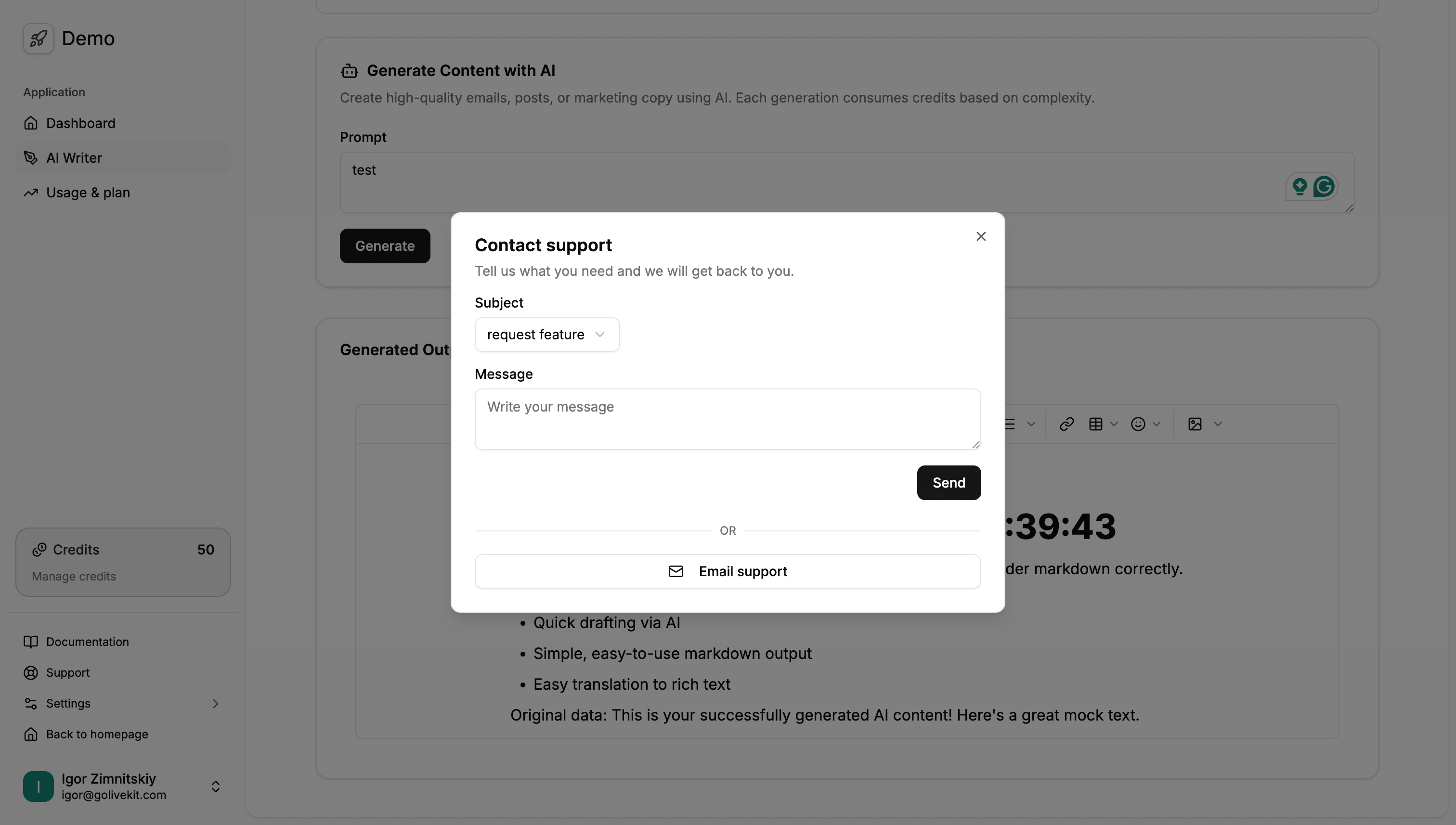 Support Actions